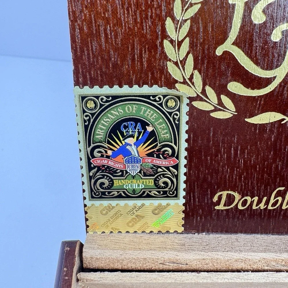 La Flor Dominicana Double Ligero DL-600‎ Empty Wood Cigar Box Hinged Storage